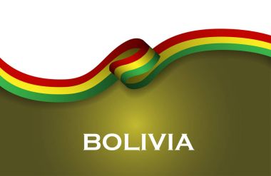 Bolivya spor stil bayrak klasik tarzı şerit