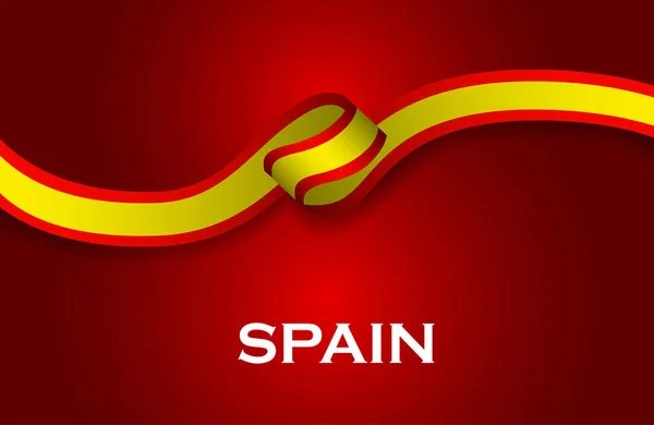 Espanha estilo de luxo bandeira fita estilo clássico — Fotografia de Stock