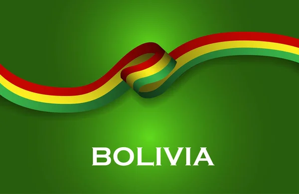 Болівія розкішний стиль прапор стрічка класичний стиль — стокове фото