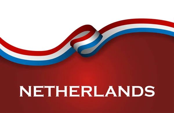 Países Baixos estilo esporte bandeira fita estilo clássico — Fotografia de Stock