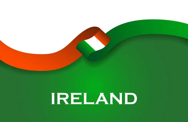 爱尔兰体育风格旗带经典风格 — 图库照片