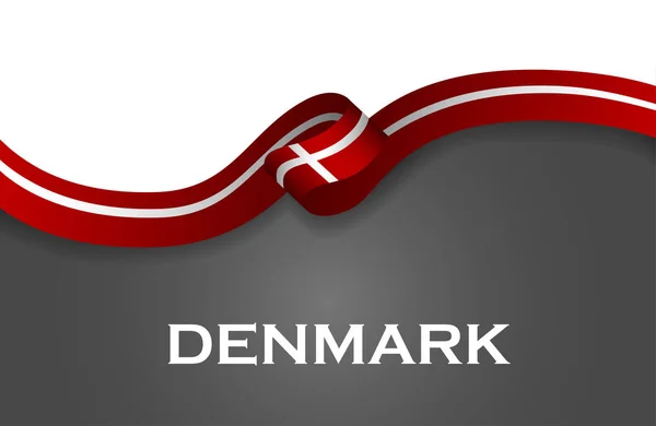 Danimarca stile sportivo nastro bandiera stile classico — Foto Stock