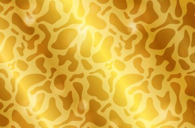 Gerçekçi inek altın parlak doku ile parıldıyor. Parlak metal folyo degrade. Vektör çizim