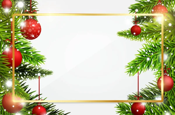 Sztandar świąteczny i noworoczny — Wektor stockowy