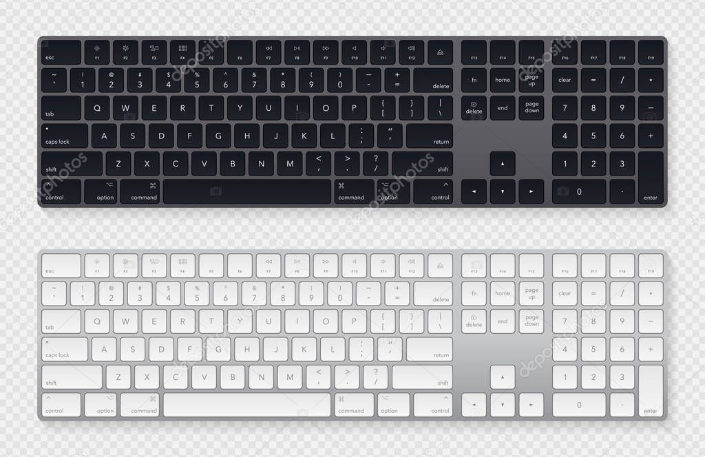 Modern grey laptop bluetooth keyboard pack