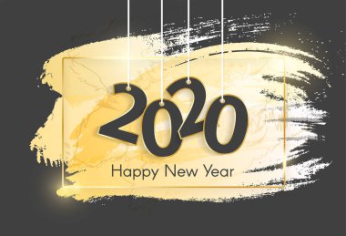 Parlak altın parlayan kare Noel afişi