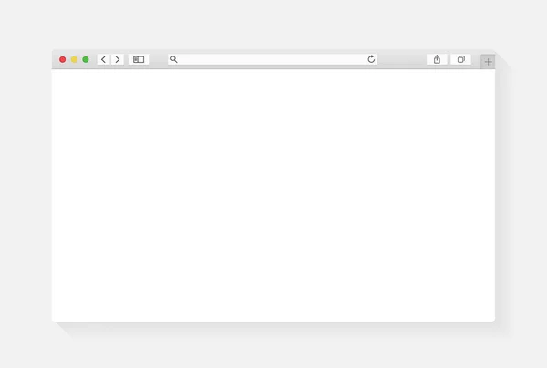 Modern browser window design geïsoleerd — Stockvector