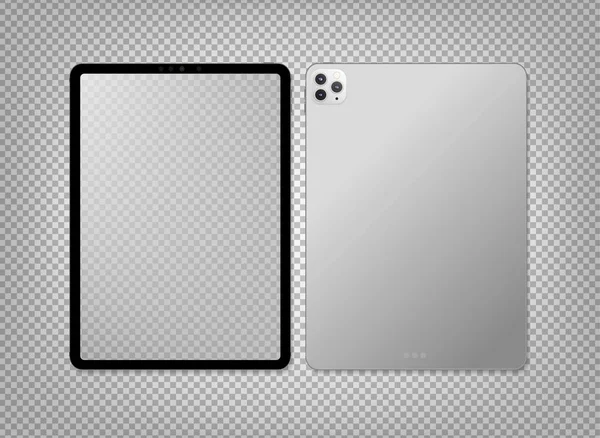 Tela vazia realista novo design tablet mockup —  Vetores de Stock