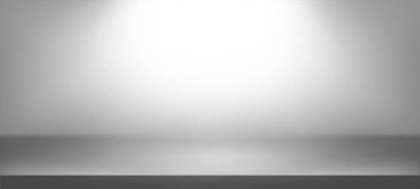 Aydınlatılmış sahne arkası. Gerçekçi dekorasyonlar