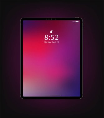 Gerçekçi yeni tablet tasarımı