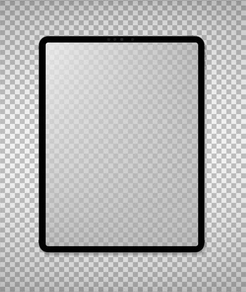 Empty screen new tablet mockup design — Stock Vector