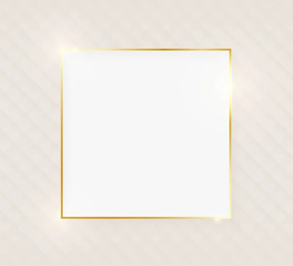 Oro brillante brillante tarjeta de felicitación de lujo — Vector de stock