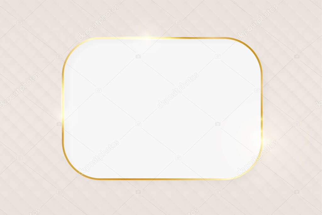 Gold shiny glowing luxury greeting card