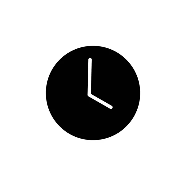 Clock line icon isolated on white background — Stock Photo, Image