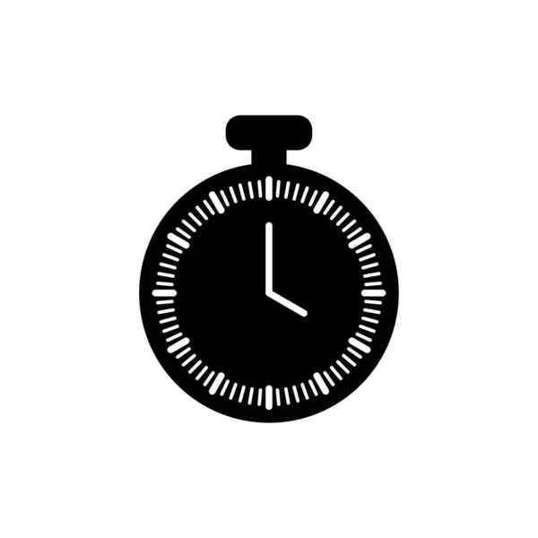 Clock Line Icon Isoliert auf weißem Hintergrund — Stockfoto