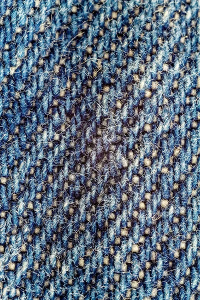 Imagen macro de vaqueros azules, fondo de textura denim . — Foto de Stock