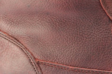 Kopyalama alanı için yakın plan kahverengi deri doku arkaplanı