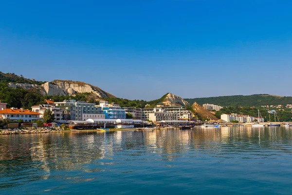 Uitzicht Baltsjiekse Stad Aan Zwarte Zee Kust Bulgarije Zonnige Zomerdag — Stockfoto