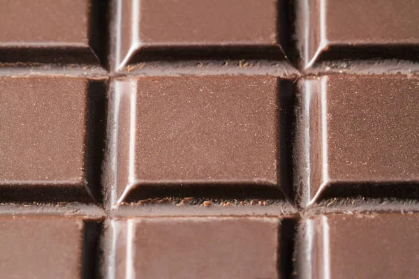 어두운 초콜렛 선택적 매크로 이미지 — 스톡 사진