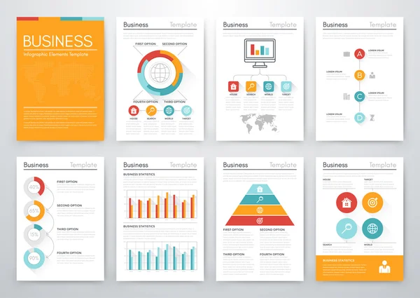 Conceito de vetor infográfico moderno — Vetor de Stock