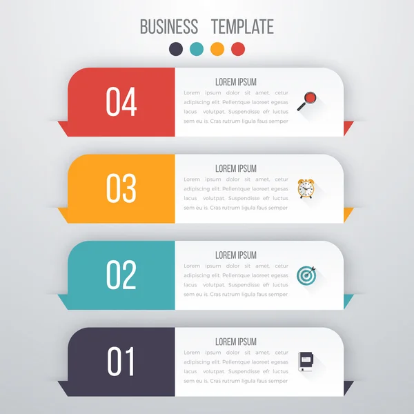 ベクトルの図 4 のインフォ グラフィック オプション — ストックベクタ