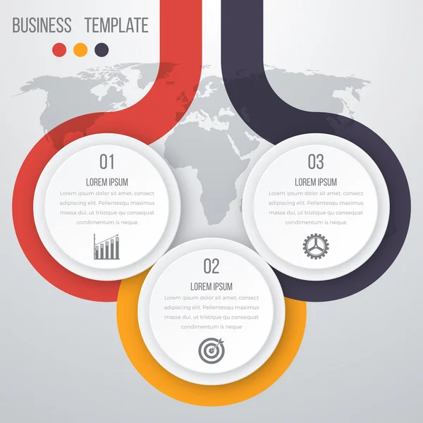 Infographics három lehetőség — Stock Vector