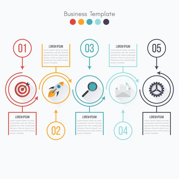 Dunne lijn infographic element — Stockvector