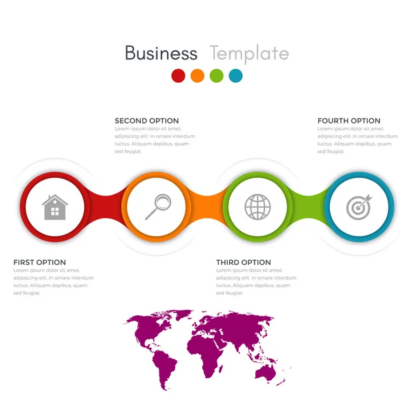 Infografías de ilustración vectorial — Vector de stock