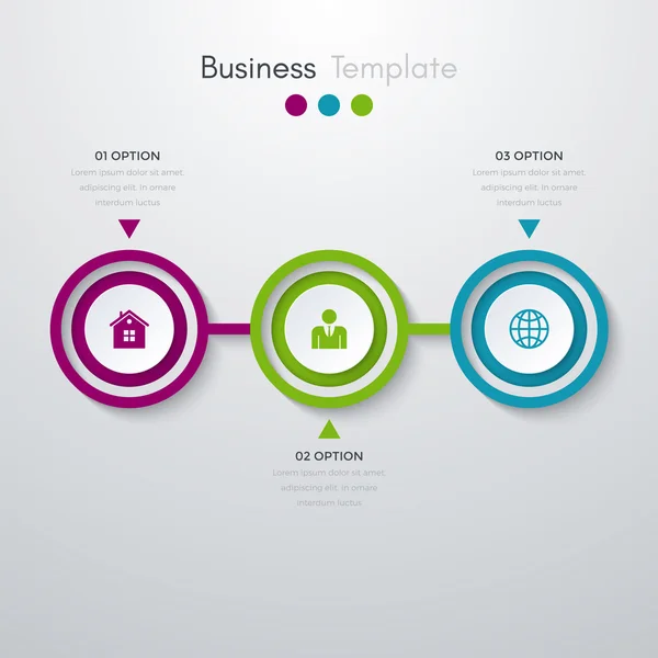 Infographics three options — Stock Vector