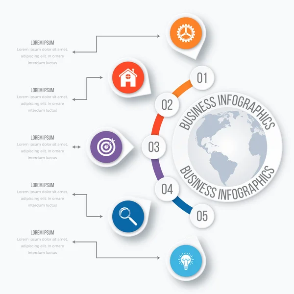 Vector illustratie infographic — Stockvector