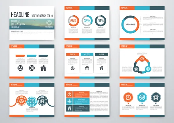 Eine Reihe von infografischen Elementen — Stockvektor