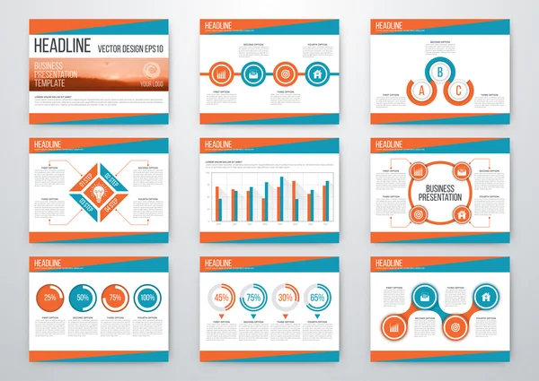 Conjunto de elementos infográficos — Archivo Imágenes Vectoriales