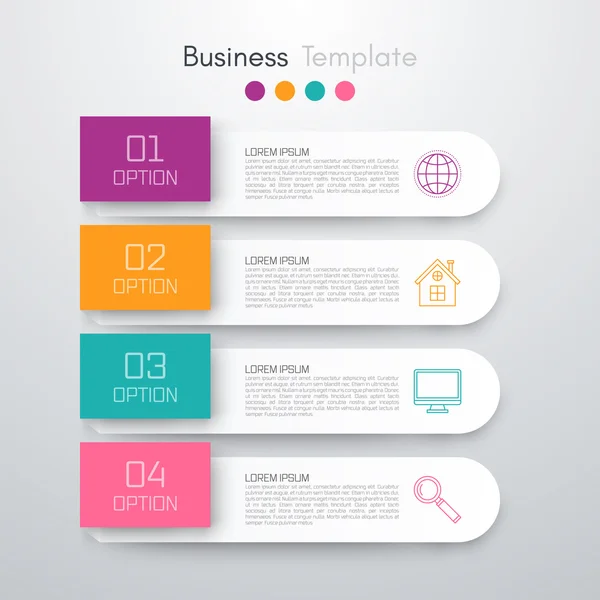 Infográficos de negócios de vetores de estoque — Vetor de Stock