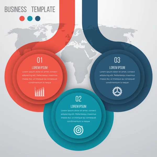 Infographics három lehetőség — Stock Vector