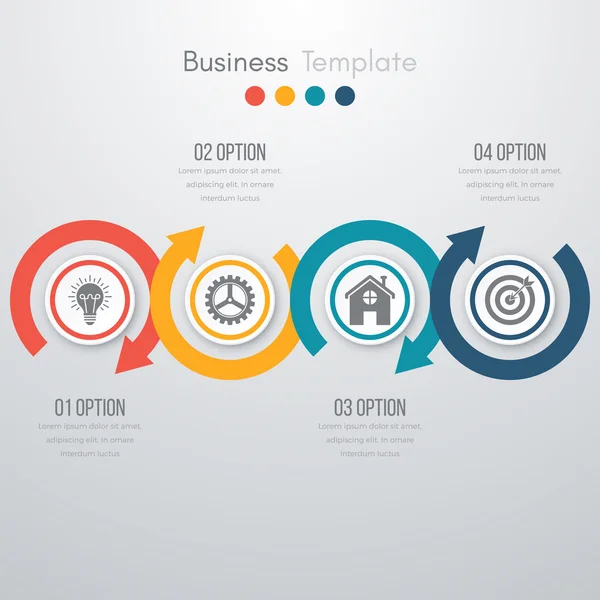 Infográficos de ilustração vetorial — Vetor de Stock