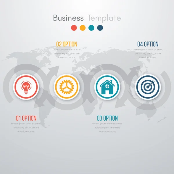 Infográficos de ilustração vetorial — Vetor de Stock