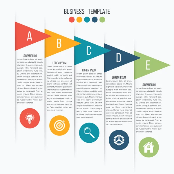 Wektora infographic strzałki. Szablon diagramu — Wektor stockowy