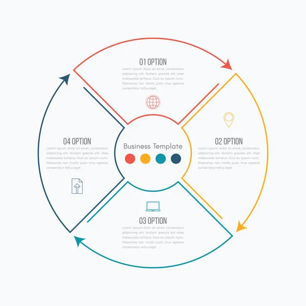İnce çizgi Infographic öğesi