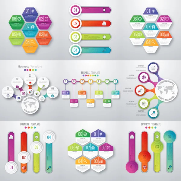 Zestaw z Infografika — Wektor stockowy