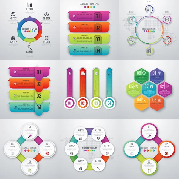 Zestaw z Infografika — Wektor stockowy