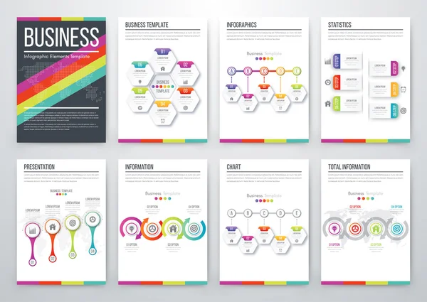 Moderno concetto di vettore infografico — Vettoriale Stock