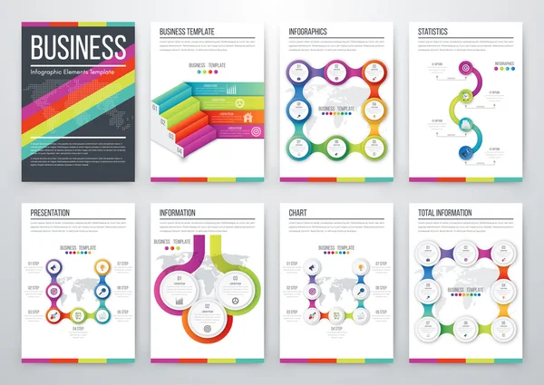 Concepto moderno de vector infográfico — Archivo Imágenes Vectoriales