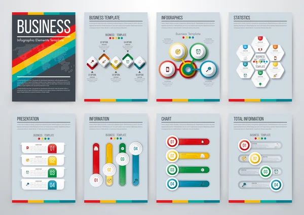 Moderno concetto di vettore infografico — Vettoriale Stock