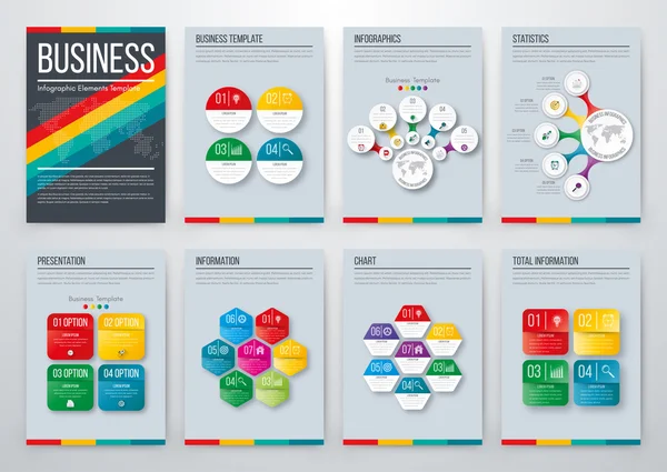 Moderno concetto di vettore infografico — Vettoriale Stock