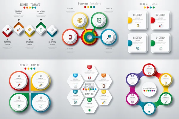 Set mit Infografiken — Stockvektor