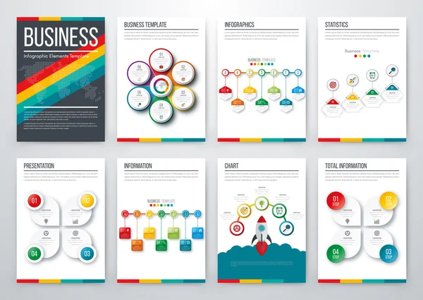 Concepto moderno de vector infográfico — Vector de stock