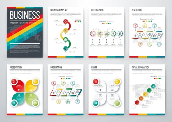 Moderno concetto di vettore infografico — Vettoriale Stock