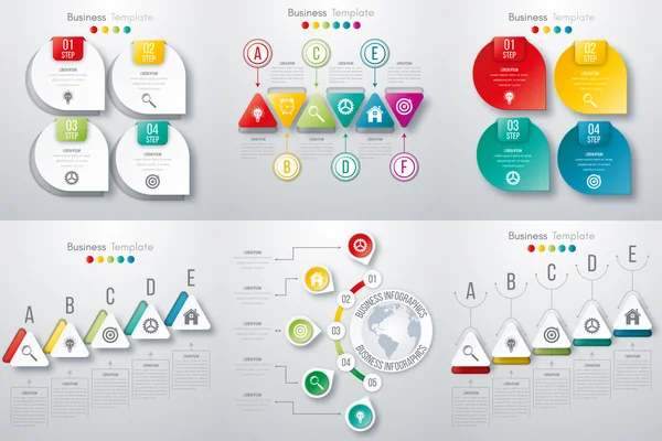 Set mit Infografiken — Stockvektor