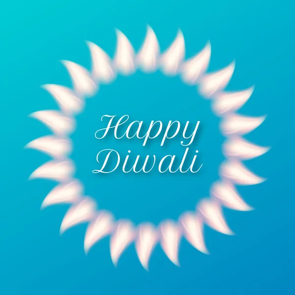 Mutlu bir Diwali gün vektör çizim — Stok Vektör