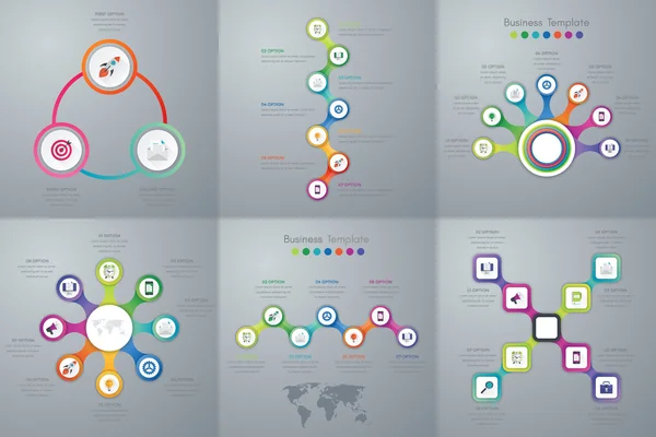 Set con infografías — Archivo Imágenes Vectoriales